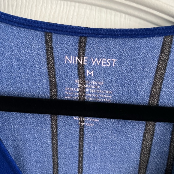 Blue Geometric Pattern Dress - Picture 4 of 5